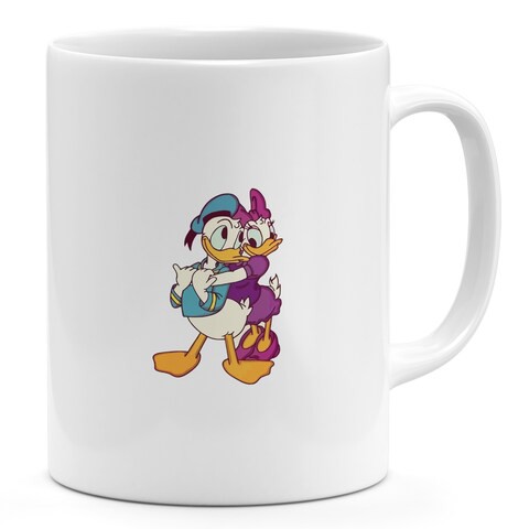 Loud Universe - 11oz Ceramic Coffee Mug Couple Donald Duck Cute Couple Love Novelty Coffee Mug Gift