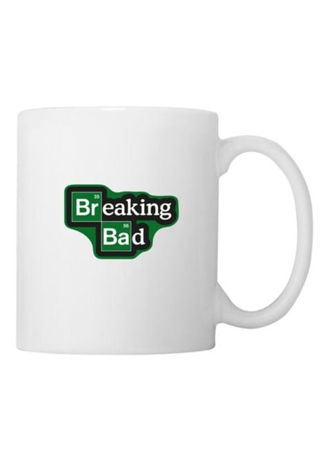 Spoil Your Wall Breaking Bad Coffee Mug White/Black/Green 11Ounce