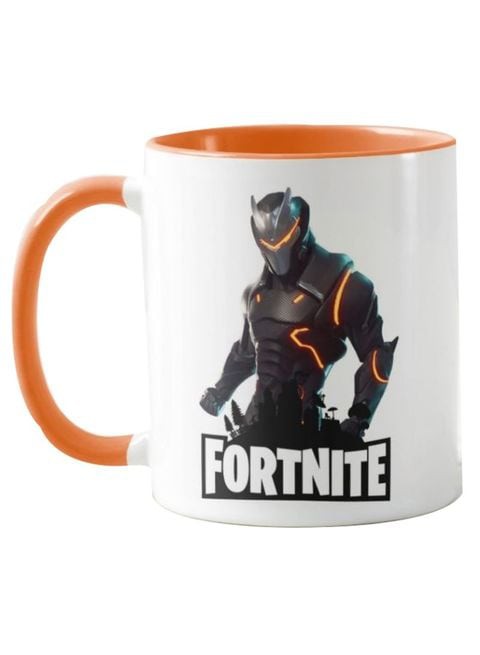 1st Piece Fortnite Game Printed Mug Orange/White 11Ounce