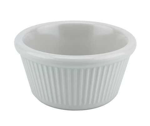 MELAMINE FLUTED REMEKIN DISH 70ML