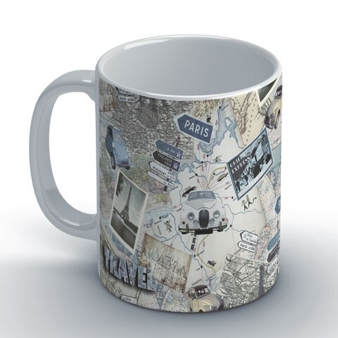 Linda Wood: Travel Map Coffee Mug