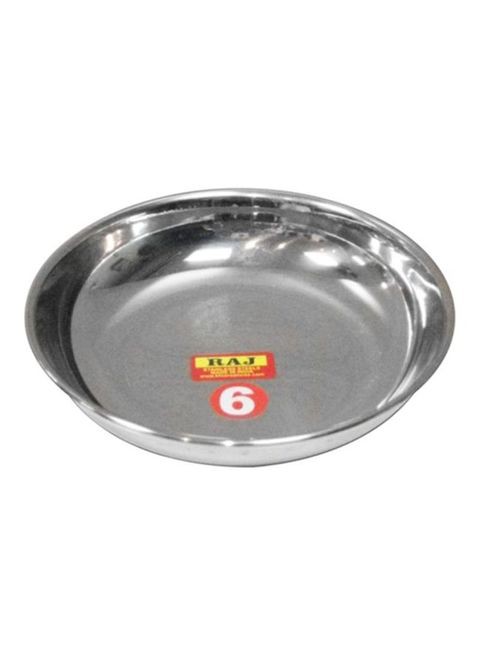 Stainless Steel Soup Plate Silver 18.5centimeter