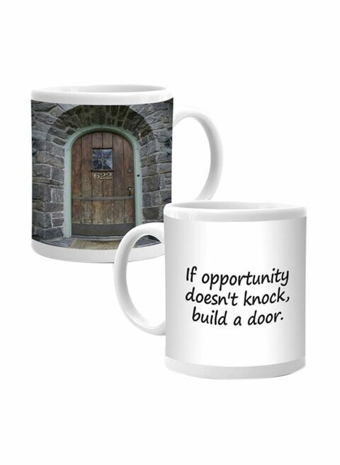 Ajooba Motivation Mug 2322 White/Grey 80X80 Centimeter