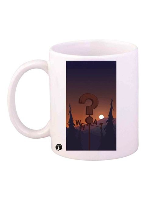 Bp Gravity Falls Printed Mug White/Black/Brown Standard Size