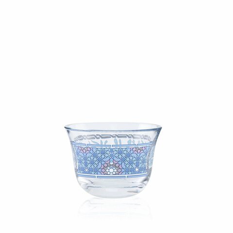 Dimlaj Glass Cawa Cup Set Melange Platinum /6PCS