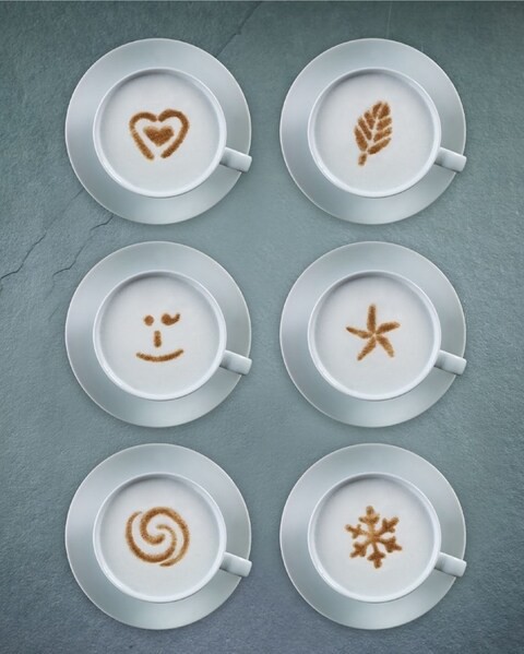 Aerolatte Cappuccino Art Stencils 6 designs