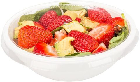 Restaurantware Cold Salad Bowl Lids - Clear Plastic - Fit&#39;S 17.6 Ounce Salad Bowls - 200Ct Box