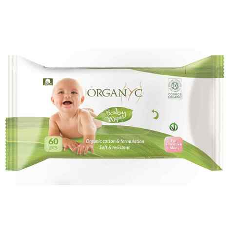 Organic Cotton Wipes 60 Piece