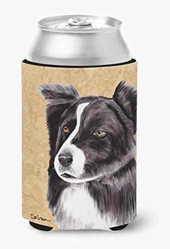 Caroline&#39;s Treasures Sc9138Cc Border Collie Can Or Bottle Beverage Insulator Hugger, Can Hugger, Multicolor