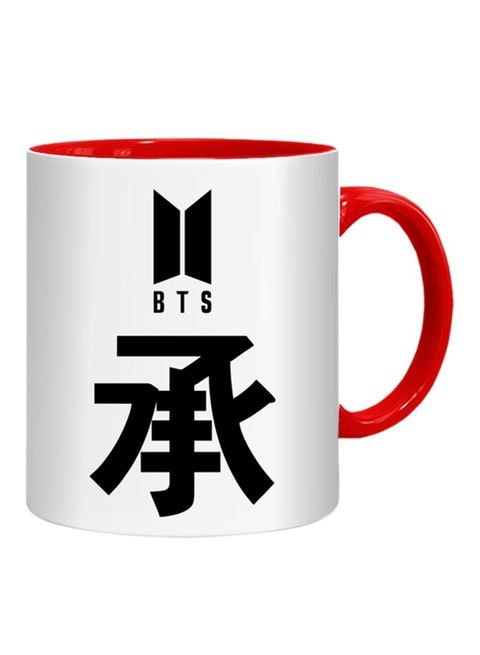 FMstyles BTS Printed Mug Red/White/Black