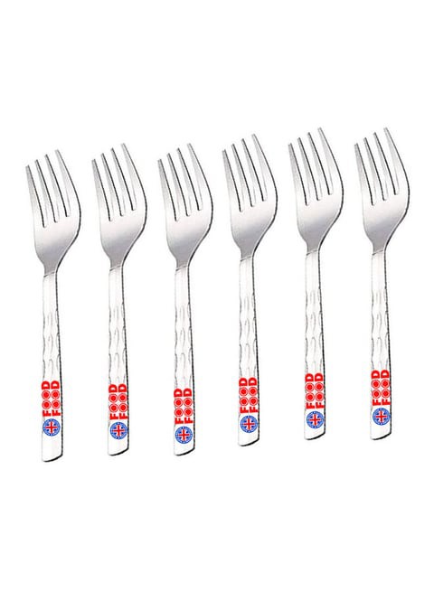 Generic 6-Piece Symphony Tea Fork Set Silver