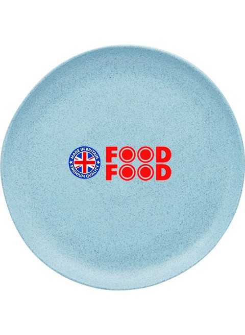 Generic Melamine Side Dinner Plate Blue 8inch