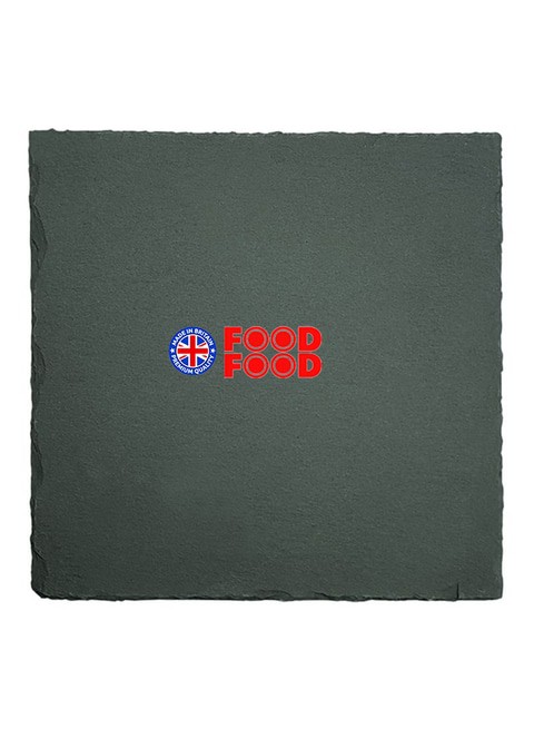 Generic Square Slate Plate Grey 20x20cm