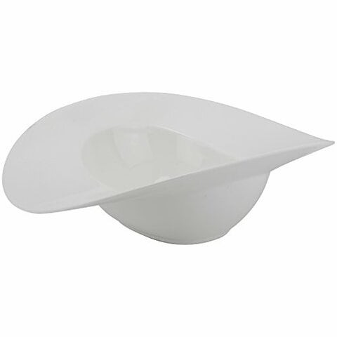 10 Strawberry Street Whittier 13 Samba Oval Rim Bowl, White