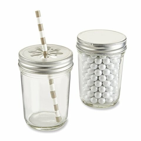 Kate Aspen Clear Mason Jar, set of 12