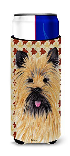 Caroline&#39;s Treasures Sc9215Muk Cairn Terrier Fall Leaves Portrait Ultra Beverage Insulators For Slim Cans, Slim Can, Multicolor