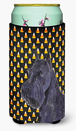 Caroline&#39;s Treasures Ss4316Tbc Schnauzer Giant Candy Corn Halloween Portrait Tall Boy Beverage Insulator Beverage Insulator Hugger, Tall Boy, Multicolor