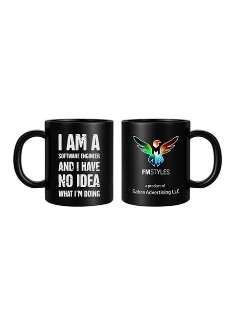 FMstyles I&#39;m A Software Engineer Printed Mug Black/White 10ounce