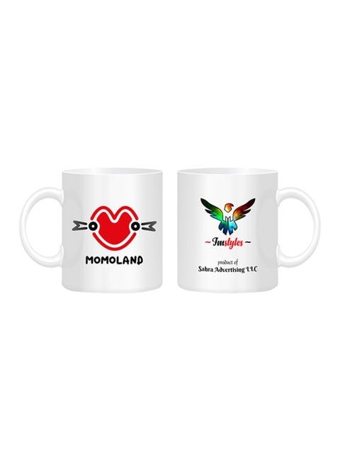 FMstyles Momoland Printed Mug White/Red/Black