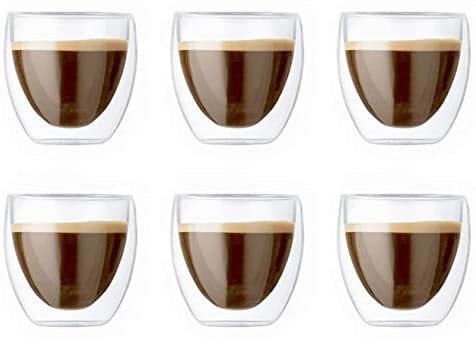 Beauenty - 6 Pieces Double Wall Glasses (Small)