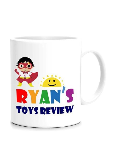 FMstyles Ryan Toy Review Fan Printed Mug White/Red/Blue 10 cm