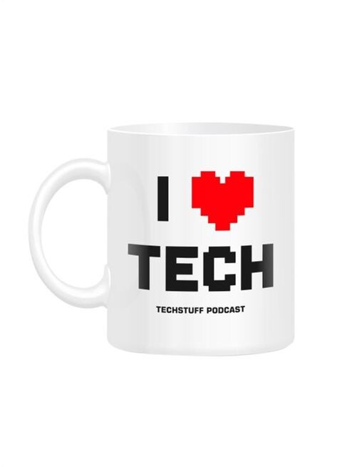 FMstyles I Love Tech Podcast Printed Mug White 10 cm