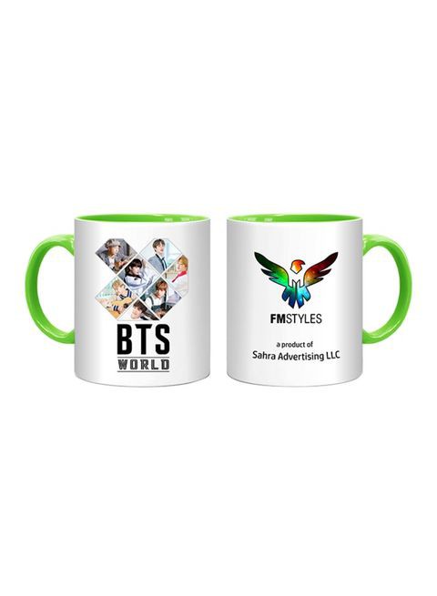 FMstyles BTS World Printed Mug Multicolour 10ounce