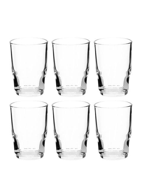 Royalford 6-Piece Highball Tumbler Set Clear 14ounce