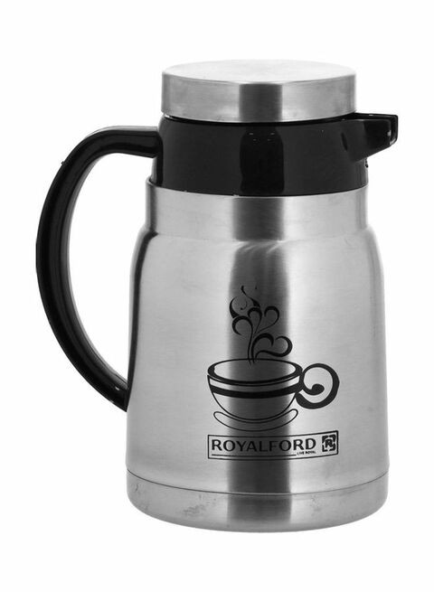 Royalford Montage Stainless Steel Coffee Pot Silver/Black