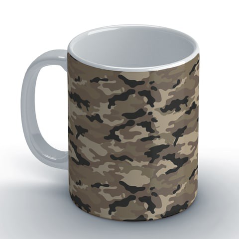 Brown Camouflage Coffee Mug