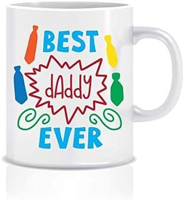 Goldedge Best Daddy Ever Personalized Ceramic Sublimation Mug 11 Oz Fully Customized Coffee Mug