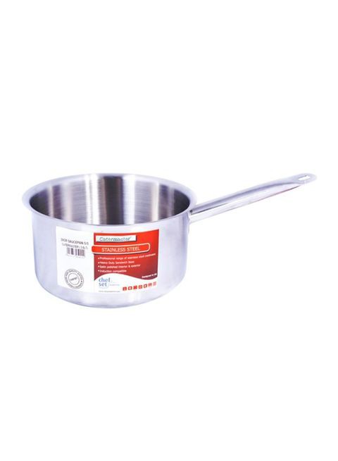 Stainless Steel Saucepan Without Lid Silver 12centimeter