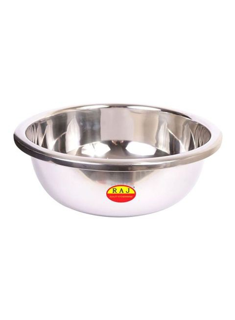 Stainless Steel Mixing Bowl Silver 70centimeter