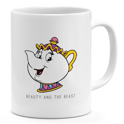 Loud Universe - Beauty and the beast 11oz Ceramic Coffee Mug Kettle Yellow Kettle Novelty Coffee Mug Gift