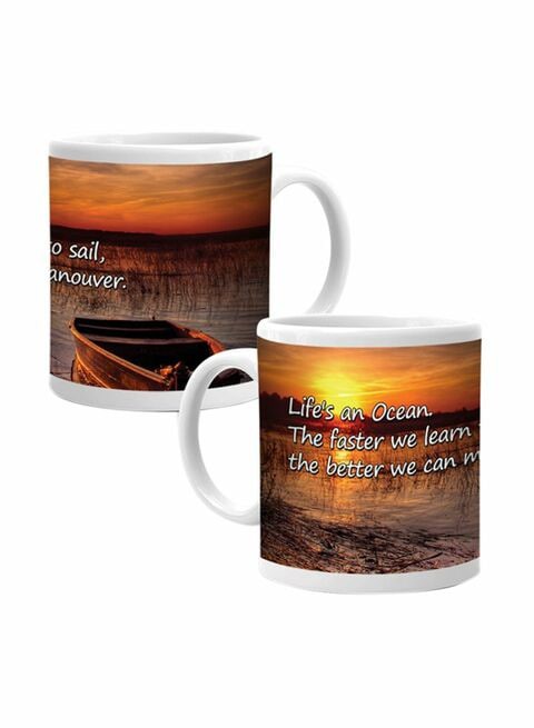 Ajooba Motivation Mug 2306 Multicolour 80X80 Centimeter