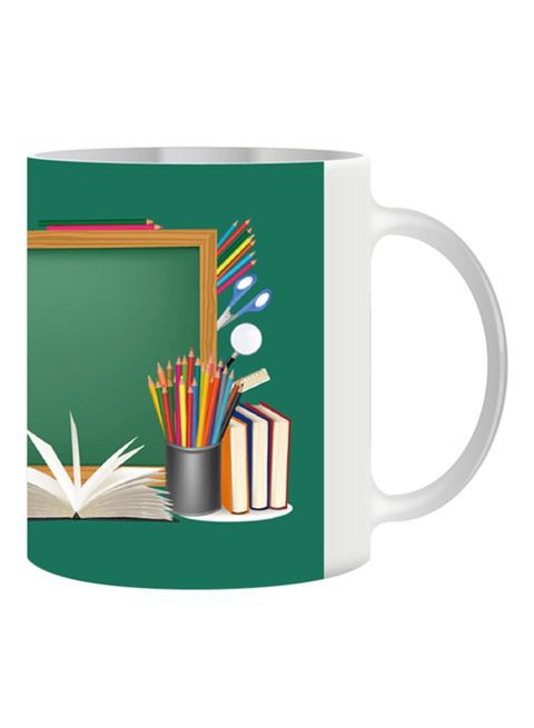 Giftex Back To School With Stationery Print Mug Multicolour 11Ounce