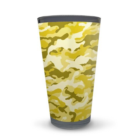 Gold camouflage Latte Glass