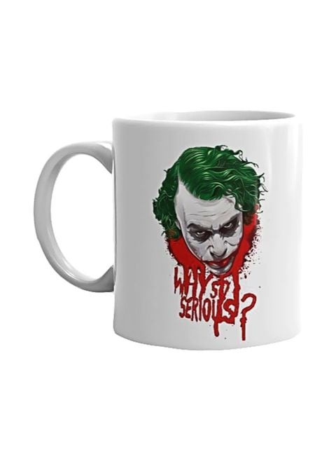 Generic Joker Printed Mug White/Green/Red Standard Size