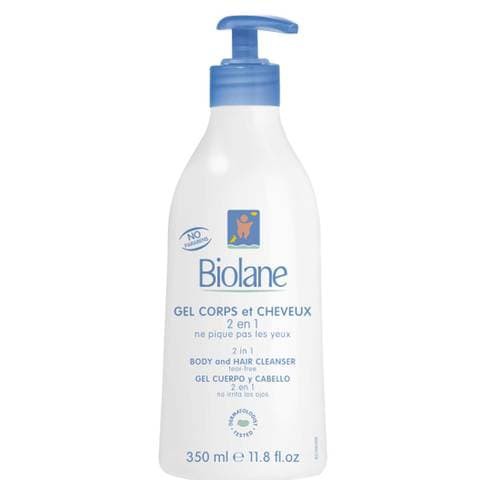 Biolane 2-In-1 Body And Hair Cleanser 350ml White