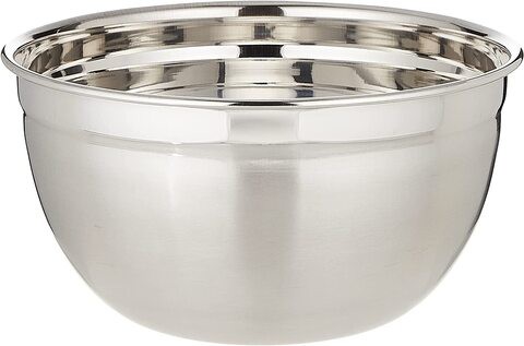 Restaurantware Mixing Bowl, Metal Mixing Bowl, German Mixing Bowl - Stainless Steel - 2.9 Quarts - 1Ct Box - Met Lux