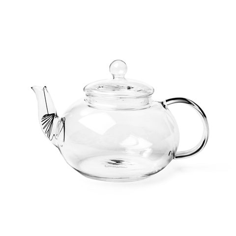 Fissman Tea Pot 600 ml With Steel Infuser (Heat Resistant Glass)
