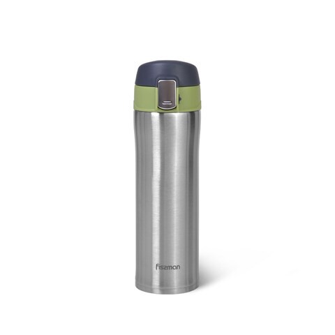 Fissman Double wall vacuum travel mug 420 ml (stainless steel)