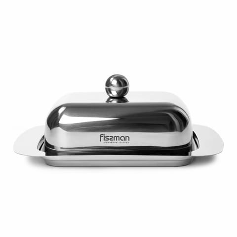 Fissman Butter Dish With Steel Lid 18X12X7 cm Stainless Steel