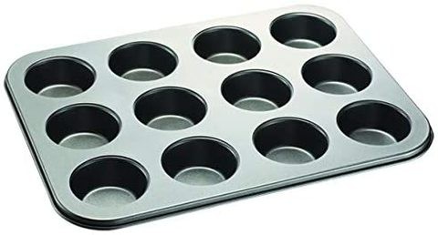 Blackstone Best Cupcake Baking Pan 12 Cup Non-Stick Muffin Tray Grey&hellip;