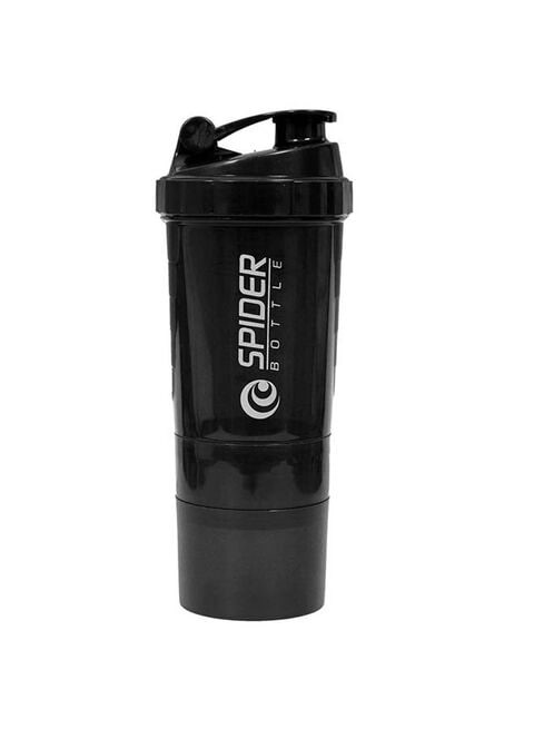 H Pro Protein Shaker Sports Water Bottle With Non Slip 3 Layer Twist Off 3oz Cups With Pill Tray, Leak Proof Shake Bottle Mixer and Protein Powder Shake Cup With Storage 0.5kg