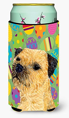 Caroline&#39;s Treasures Lh9413Tbc Border Terrier Easter Eggtravaganza Tall Boy Beverage Insulator Beverage Insulator Hugger, Tall Boy, Multicolor