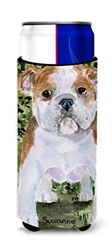 Caroline&#39;s Treasures Ss8735Muk English Bulldog Ultra Beverage Insulators For Slim Cans, Slim Can, Multicolor