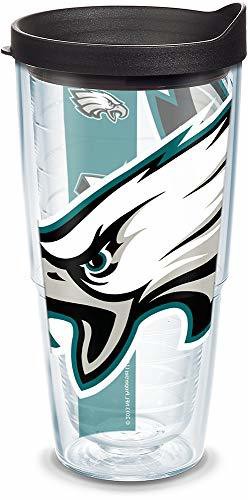 Tervis Nfl Philadelphia Eagles Colossal Tumbler With Wrap And Black Lid 24Oz, Clear