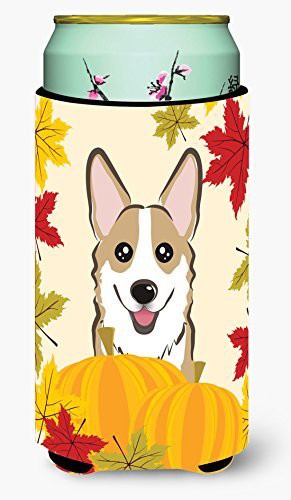 Caroline&#39;s Treasures Bb2059Tbc Sable Corgi Thanksgiving Tall Boy Beverage Insulator Hugger, Tall Boy, Multicolor