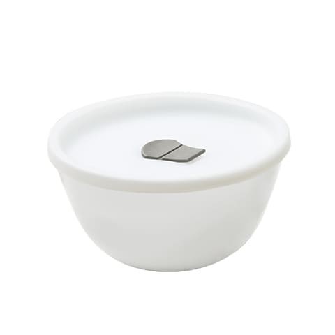 LARAH WHITE OPAL MIXING BOWL WITH LID